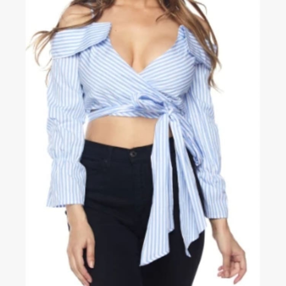 Off the shoulder crop top